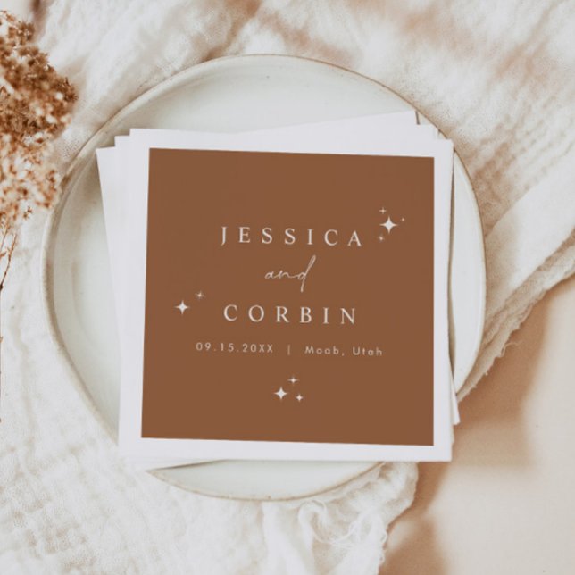 Guardanapo De Papel GALA Bohemian Terracotta Celestial Deserto das Est (Criador carregado)