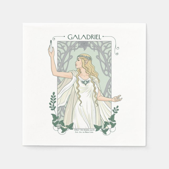 Guardanapo De Papel Galadriel Luz de Valinor Gráfico (Frente)
