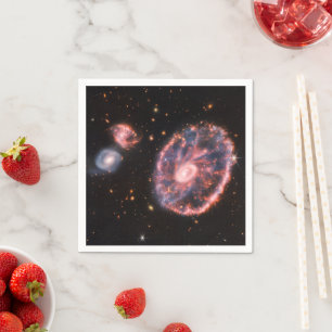Guardanapo De Papel Galáxia do Círculo Cartwheel, Telescópio Espacial