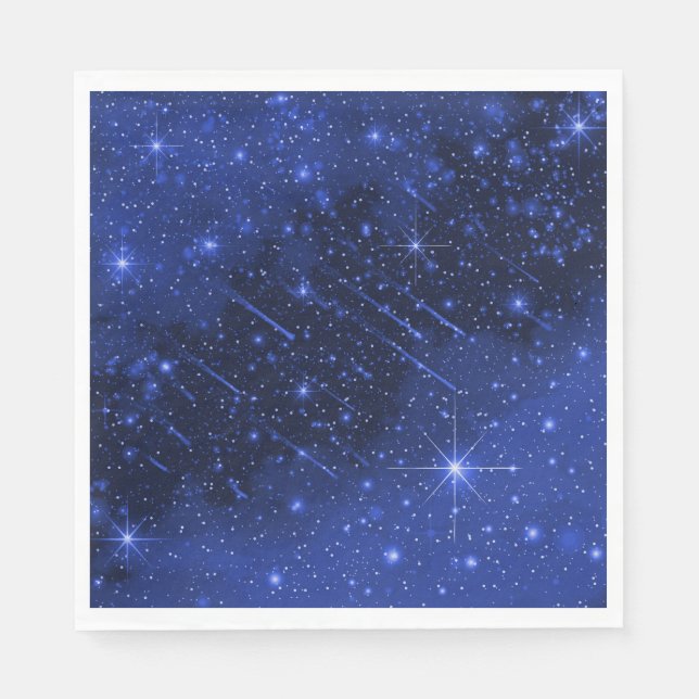 Guardanapo De Papel Galáxia Estrela em Azul (Frente)
