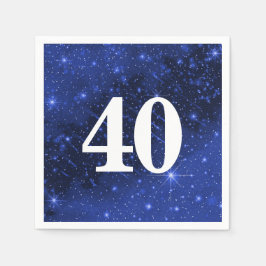 Guardanapo De Papel Galáxia Estrela Para aniversário de 40 anos