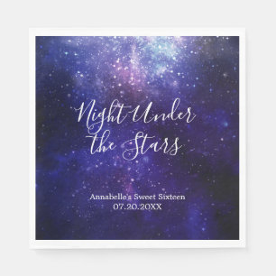 Guardanapo De Papel Galáxia Noite Sob as Estrelas