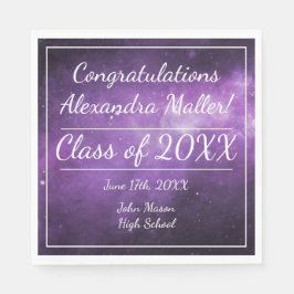 Guardanapo De Papel Galáxias Roxas Papel para Formatação Espacial Exte