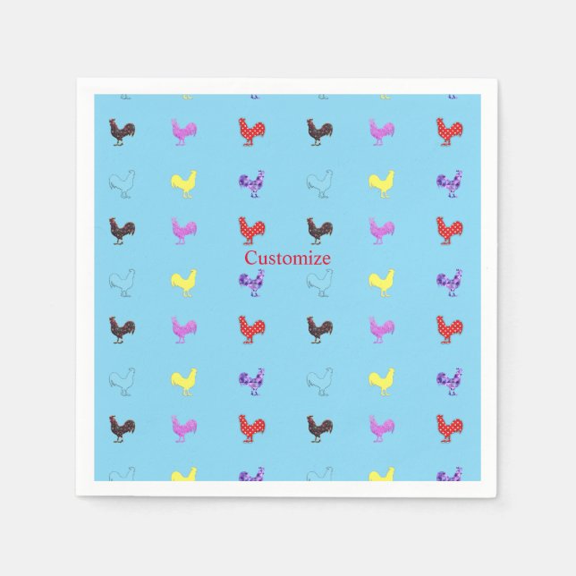 Guardanapo De Papel Galinha Hens Thunder_Cove (Frente)