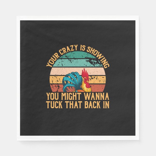 Guardanapo De Papel Galinha Lover | Você Pode Querer Tuck (Frente)