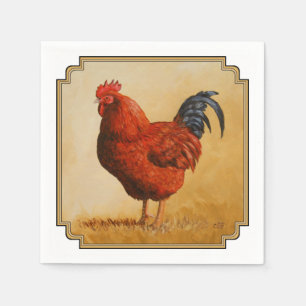 Guardanapo De Papel Galinha Rhode Island Red Rooster