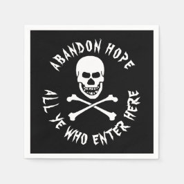 Guardanapo De Papel Gallow Humor Dante's Inferno Skull Crossbones