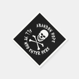 Guardanapo De Papel Gallow Humor Dante's Inferno Skull Crossbones