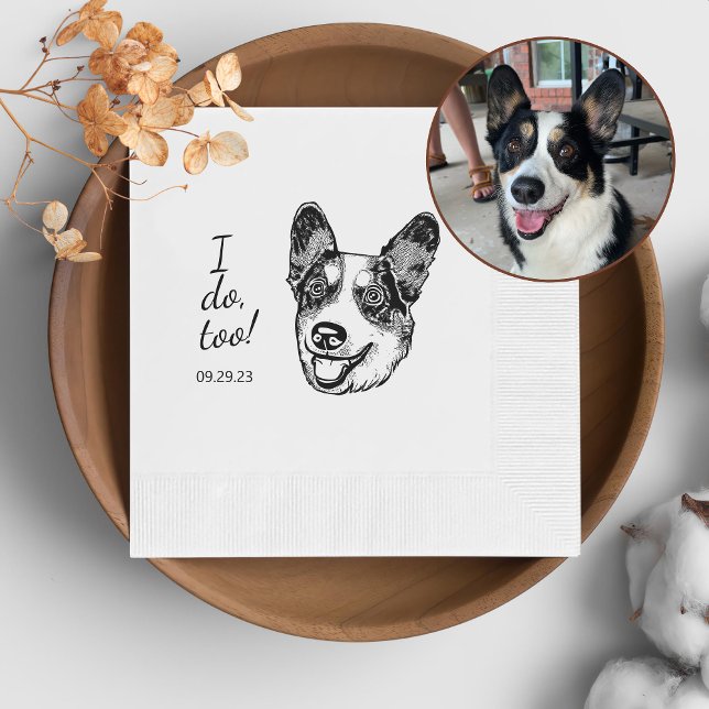 Guardanapo De Papel Galsh Corgi Dog Personalizado Eu Também (Criador carregado)