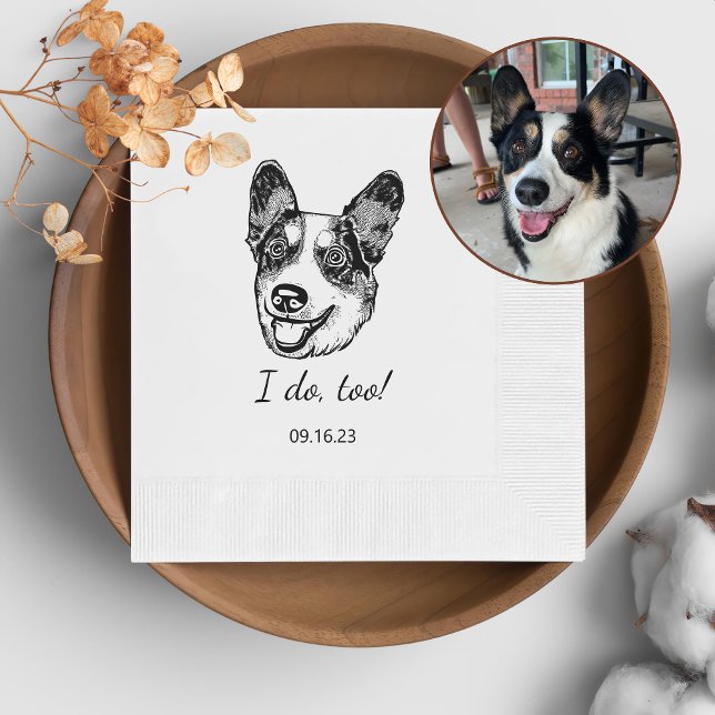 Guardanapo De Papel Galsh Corgi Dog Personalizado Eu Também (Criador carregado)