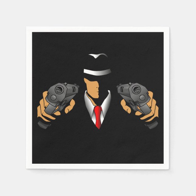 Guardanapo De Papel Gangster (Frente)