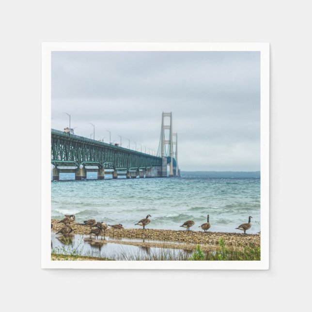 Guardanapo De Papel Gansos No Mighty Mac (Frente)
