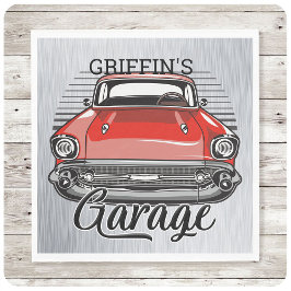 Guardanapo De Papel Garagem de Automóveis Clássicos Retroativos do NOM
