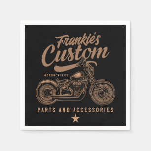 Guardanapo De Papel Garagem personalizada de motocicleta personalizada