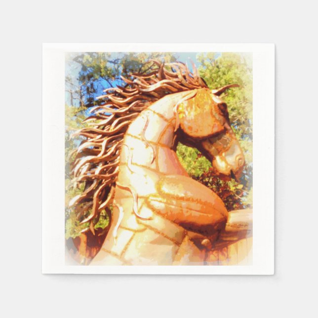 Guardanapo De Papel garanhão selvagem (Frente)