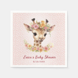 Guardanapo De Papel Garota-Bebê-Gata Selvagem Chá Safari