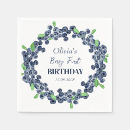 Guardanapo De Papel Garota de Bebê de 1rua da Primeira Festa de aniver