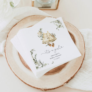 Guardanapo De Papel Garota do berçário Boho veste chá de bebê