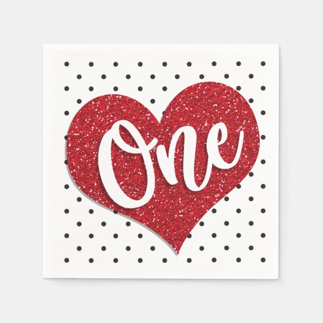 Guardanapo De Papel Garota dos Dias de os namorados da Glitter Primeir (Frente)