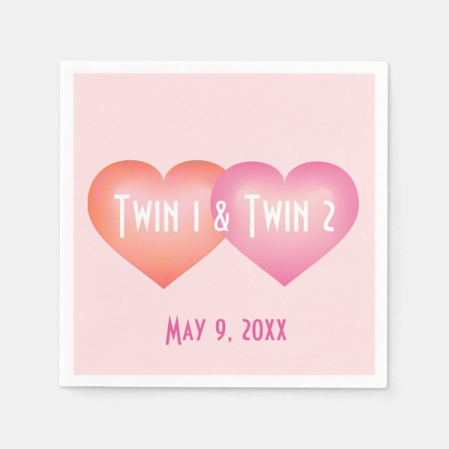 Guardanapo De Papel Garota gêmea (Frente)