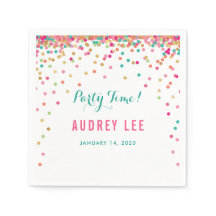 Garotas confetti aspergem festa de aniversário dec