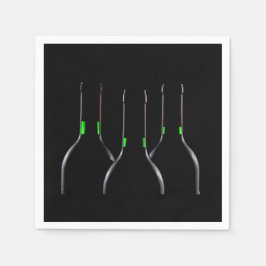 Guardanapo De Papel Garrafa de vinho preto Papel de coquetel standard