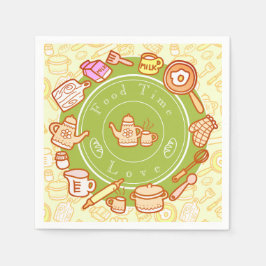 Guardanapo De Papel Gatinho Gelado Verde