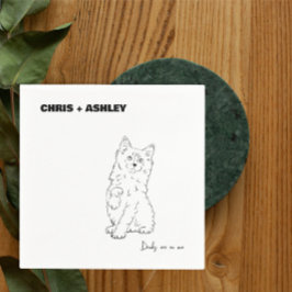 Guardanapo De Papel gatinho Pet cat Cocktail Napkin para casamento