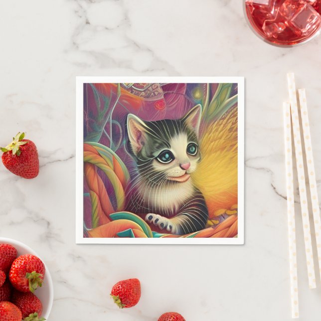 Guardanapo De Papel Gatinhos Adoráveis 1 (Insitu)