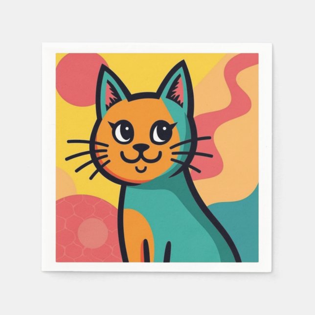 Guardanapo De Papel gato (Frente)