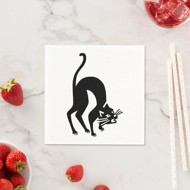 Guardanapo De Papel Gato ameaçador (Insitu)
