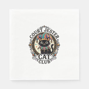 Guardanapo De Papel Gato Bobo da Corte Design de Amante de Gato Engraç
