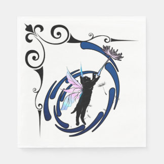 Guardanapo De Papel Gato Cósmico Dandelion