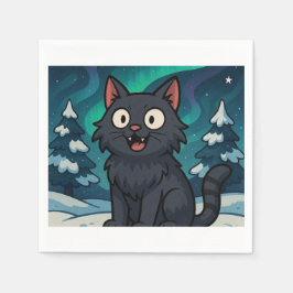 Guardanapo De Papel Gato de Natal Islandês Yule