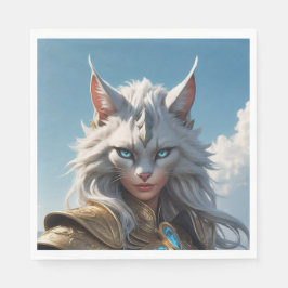 Guardanapo De Papel Gato de Olhos Azuis Molhados