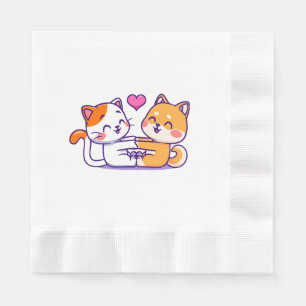 Guardanapo De Papel Gato E Shiba Inu