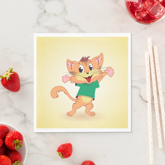 Guardanapo De Papel Gato Groovy (Criador carregado)