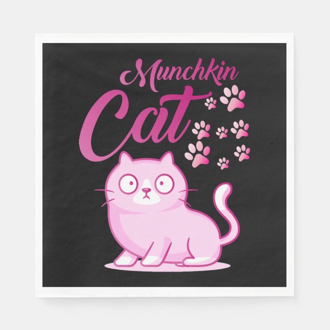 Guardanapo De Papel Gato Munchkin (Frente)