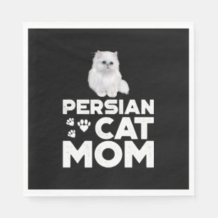Guardanapo De Papel Gato Persa Mamãe Camisa I Mulher Proprietária De G