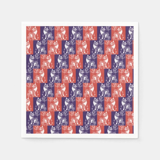 Guardanapo De Papel Gatos (Frente)