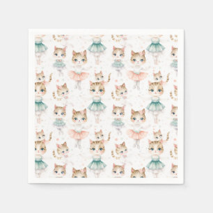 Guardanapo De Papel Gatos Ballerina Super Bonitos