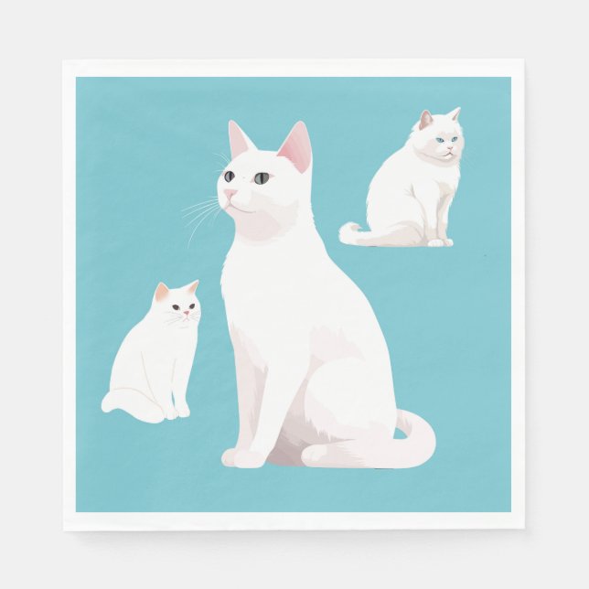 Guardanapo De Papel Gatos Demorados (Frente)