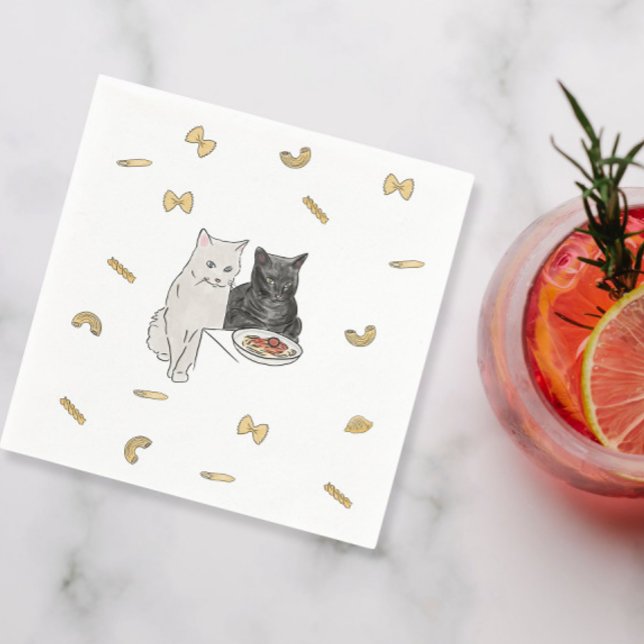 Guardanapo De Papel Gatos e massas de massa (Criador carregado)