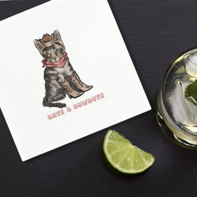 Guardanapo De Papel gatos e vaqueiros (Criador carregado)