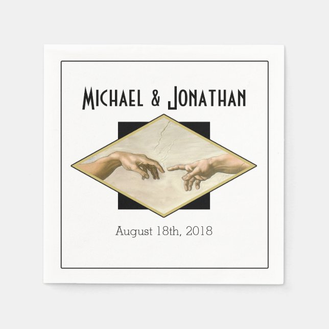 Guardanapo De Papel Gay de Arte Clássica (Frente)