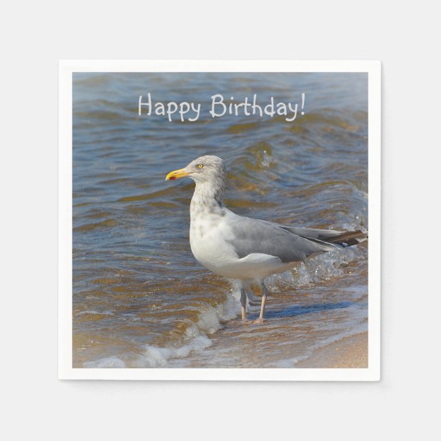 Guardanapo De Papel Gazing Seagull (Frente)