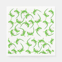 Guardanapo De Papel Gecko Lizard Reptile Pattern
