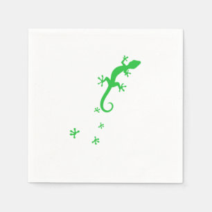 Guardanapo De Papel Gecko Pegada Répteis de Répteis Lizard Pet Gift