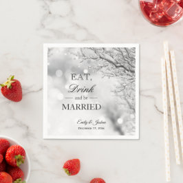 Guardanapo De Papel Gelo de inverno | Coma Bebida e Casamento