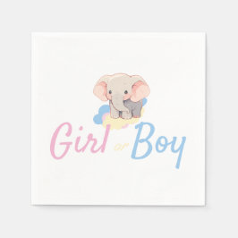 Guardanapo De Papel Gender Reveal Boy or Girl?